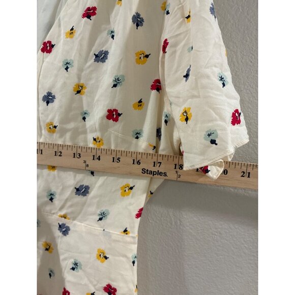 Madewell Dress Orchard Flutter Sleeve floral feminine midi dress size 8 - Picture 4 of 7